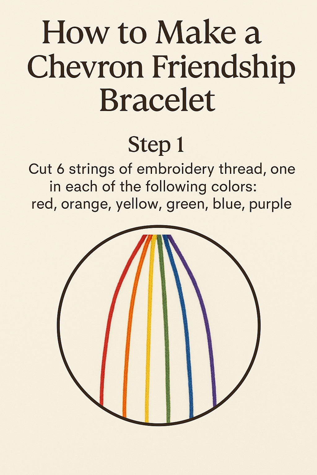 Rainbow Friendship Bracelet Tutorial