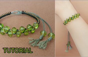 A Touch of Sparkle for Your Style | DIY Beaded Macrame Bracelet 💫