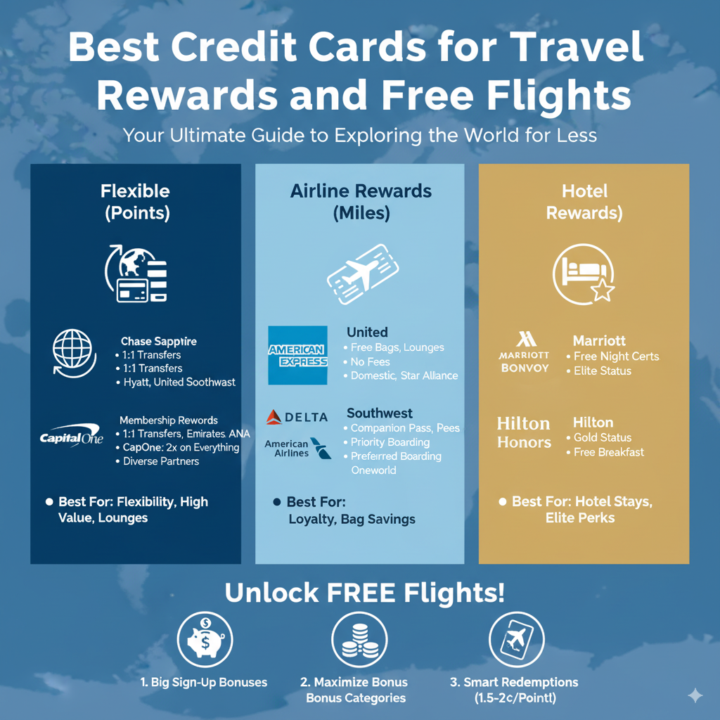 Best Credit Cards for Travel Rewards and Free Flights